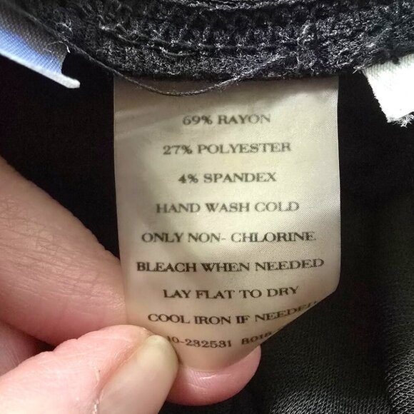 Ann Taylor Black Crew Neck Minimalist Sleeveless Mini Shift Dress Sz S - Picture 6 of 6